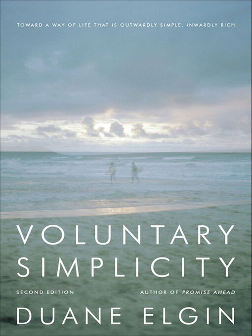 Title details for Voluntary Simplicity Second by Duane Elgin - Wait list